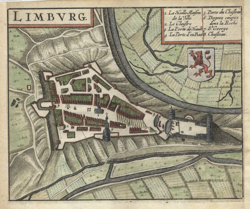 afbeelding van plattegrond Limburg van L. Guicciardini (Limburg)