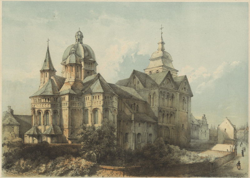 afbeelding van prent Eglise Notre-Dame a Ruremonde van Alexander Schaepkens (Roermond)