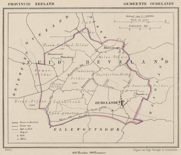 afbeelding van Kuyperkaart Gemeente Oudelande van J Kuyper