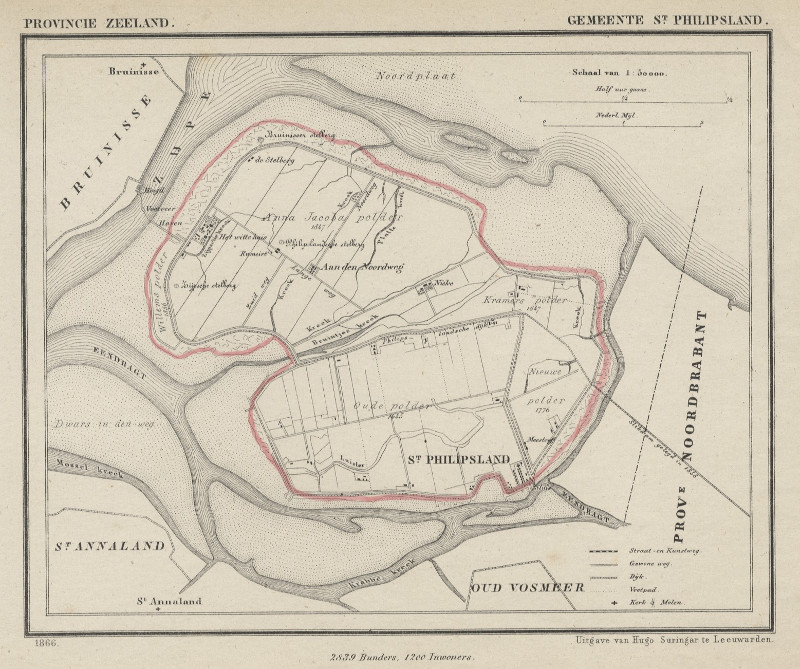 afbeelding van Kuyperkaart Gemeente St. Philipsland van J Kuyper