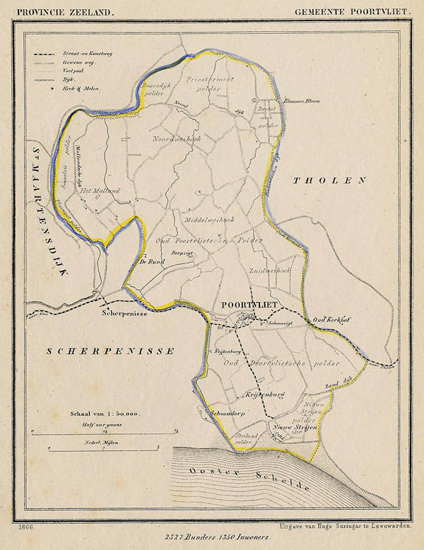 afbeelding van Kuyperkaart Gemeente Poortvliet van J Kuyper