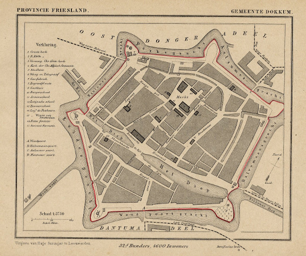 afbeelding van Kuyperkaart Gemeente Dokkum van Kuyper (Kuijper)