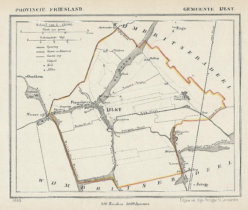 afbeelding van Kuyperkaart Gemeente IJlst van Kuyper (Kuijper)