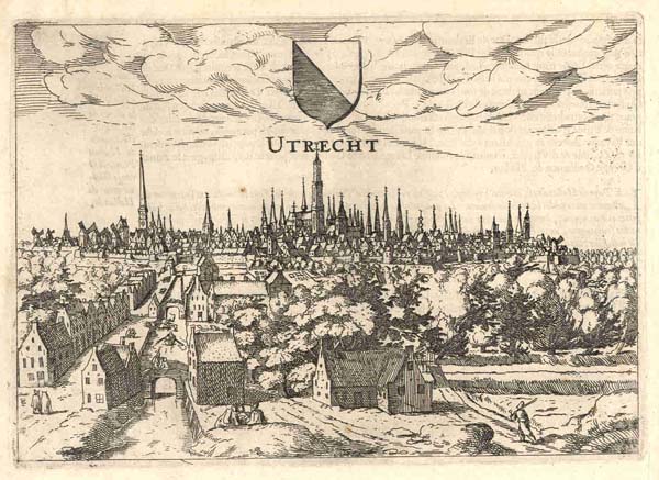 afbeelding van vogelvlucht Utrecht van Guicciardini (Utrecht)