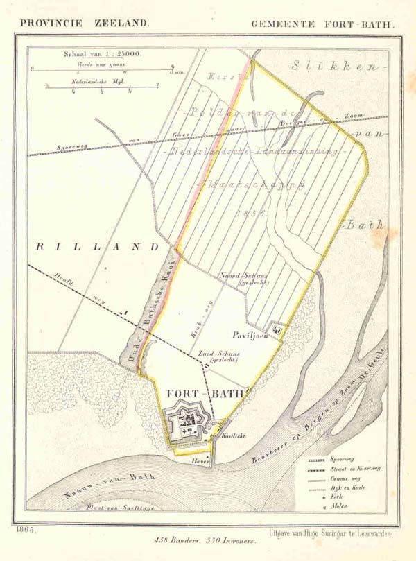 afbeelding van Kuyperkaart Gemeente Fort - Bath van Kuyper (Kuijper)
