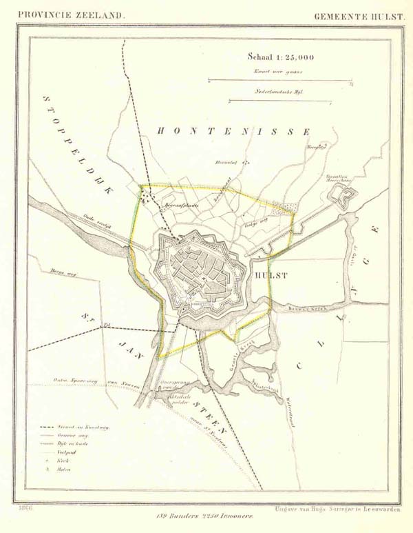 afbeelding van Kuyperkaart Gemeente Hulst van Kuyper (Kuijper)