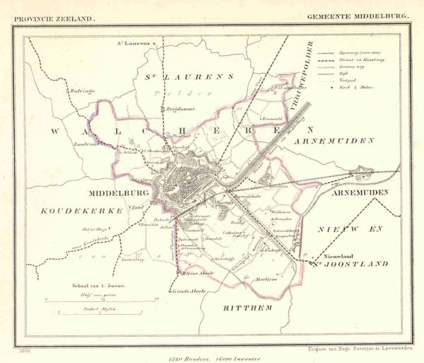 afbeelding van Kuyperkaart Gemeente Middelburg van Kuyper (Kuijper)