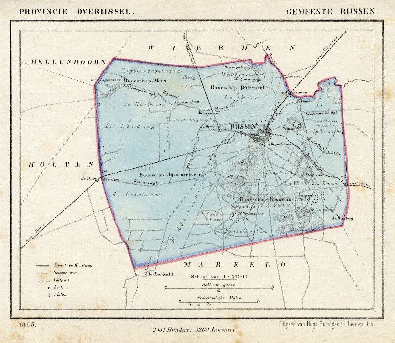 afbeelding van Kuyperkaart Gemeente Rijssen van Kuyper (Kuijper)