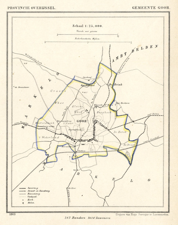 afbeelding van Kuyperkaart Gemeente Goor van Kuyper (Kuijper)