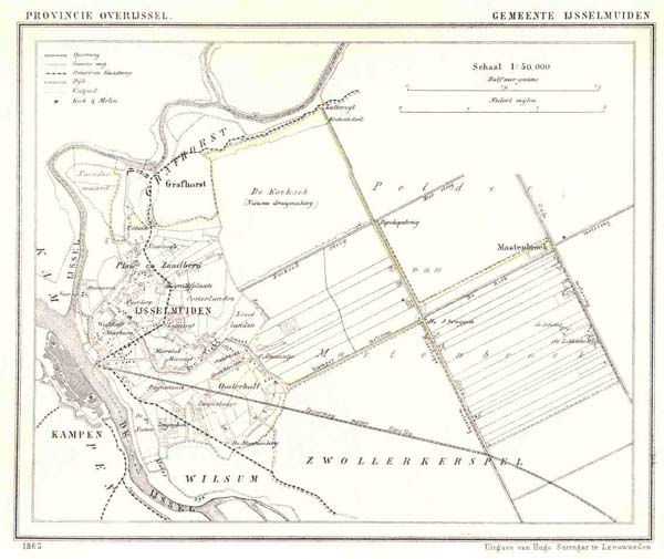 afbeelding van Kuyperkaart Gemeente IJsselmuiden van Kuyper (Kuijper)