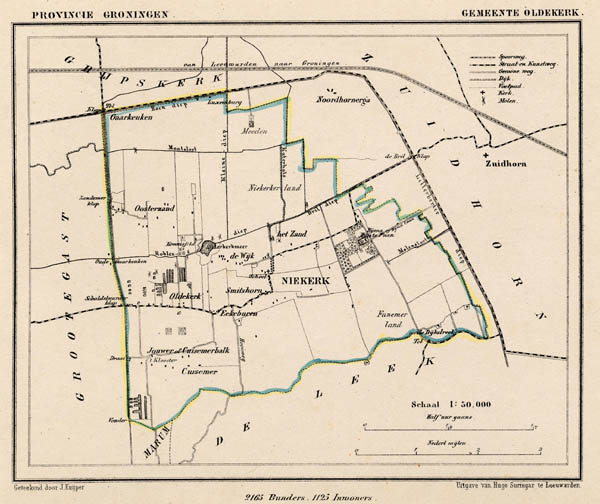 afbeelding van Kuyperkaart Gemeente Oldekerk van Kuyper (Kuijper)