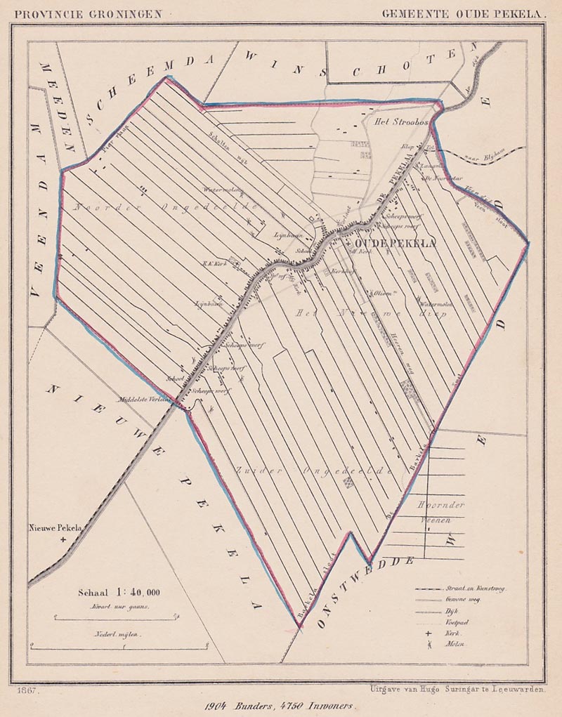 afbeelding van Kuyperkaart Gemeente Oude Pekela van Kuyper (Kuijper)
