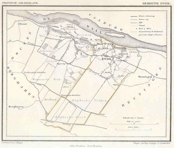 afbeelding van Kuyperkaart Gemeente Ewijk van Kuyper (Kuijper)