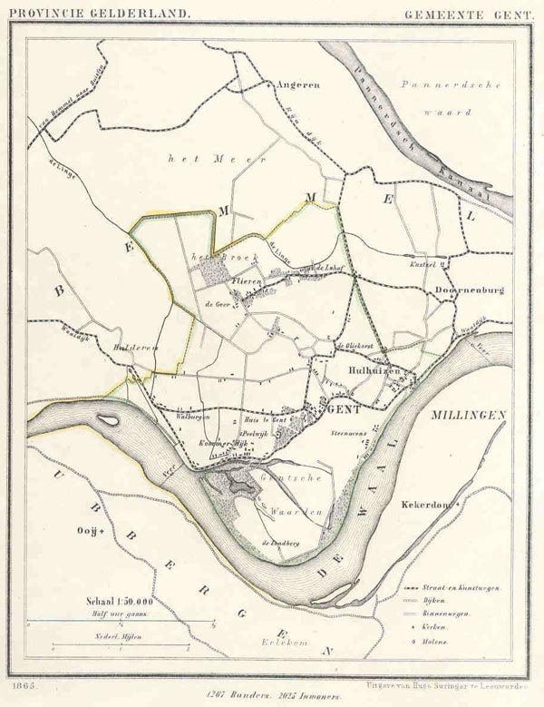 afbeelding van Kuyperkaart Gemeente Gent van Kuyper (Kuijper)