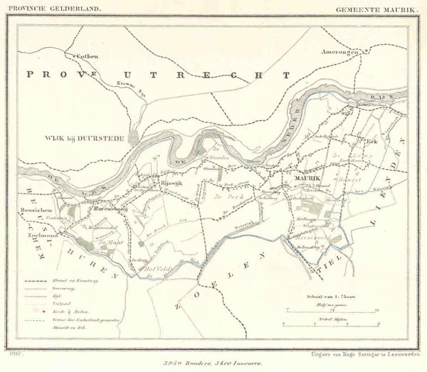 afbeelding van Kuyperkaart Gemeente Maurik van Kuyper (Kuijper)