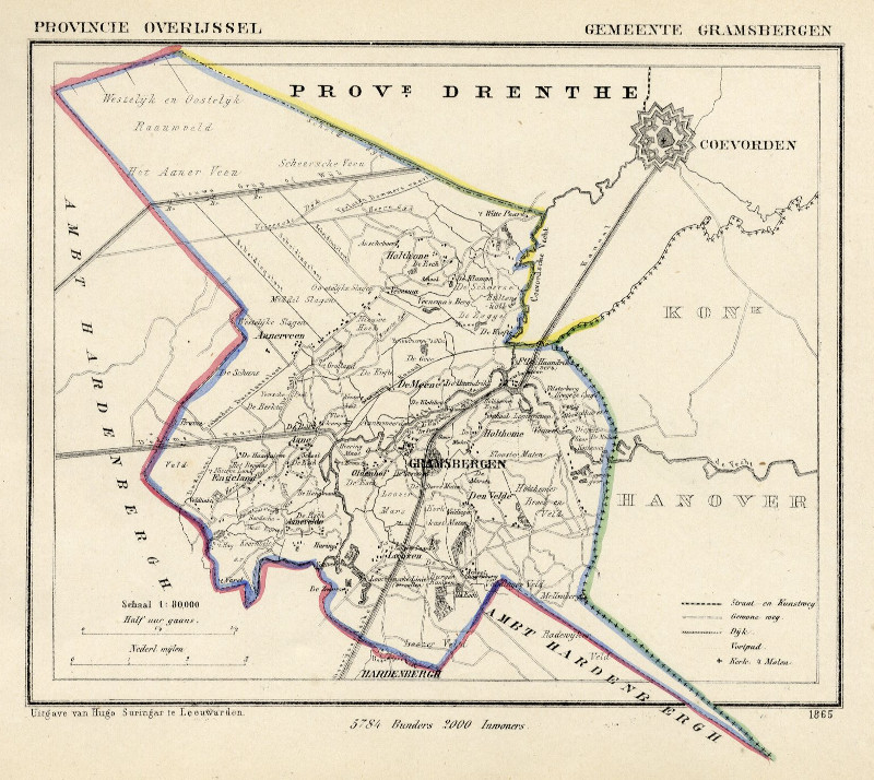 afbeelding van Kuyperkaart Gemeente Gramsbergen van Kuyper (Kuijper)