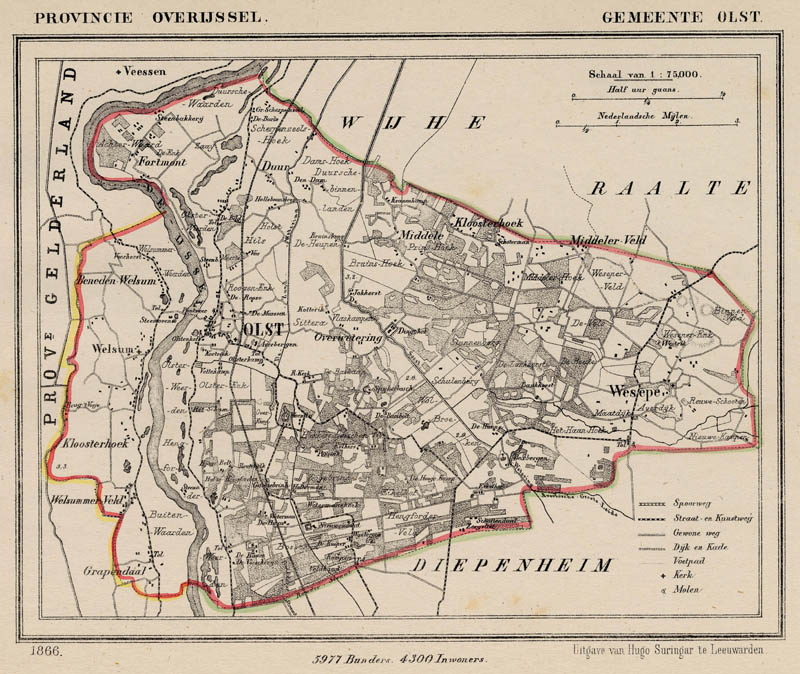 afbeelding van Kuyperkaart Gemeente Olst van Kuyper (Kuijper)