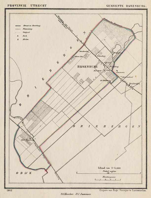 afbeelding van Kuyperkaart Gemeente Rijsenburg van Kuyper (Kuijper)