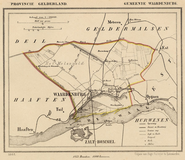 afbeelding van Kuyperkaart Waardenburg van Kuyper (Kuijper)