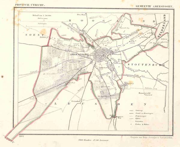 afbeelding van Kuyperkaart Gemeente Amersfoort van Kuyper (Kuijper)