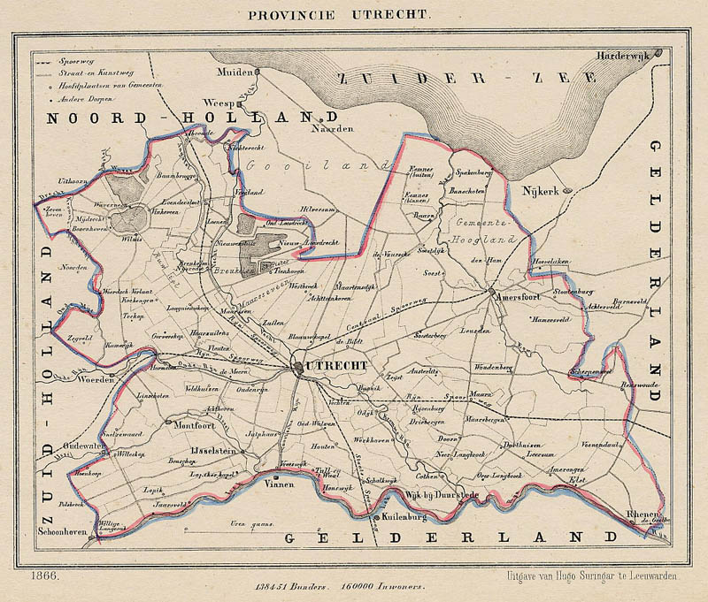 afbeelding van Kuyperkaart Provincie Utrecht van Kuyper (Kuijper)