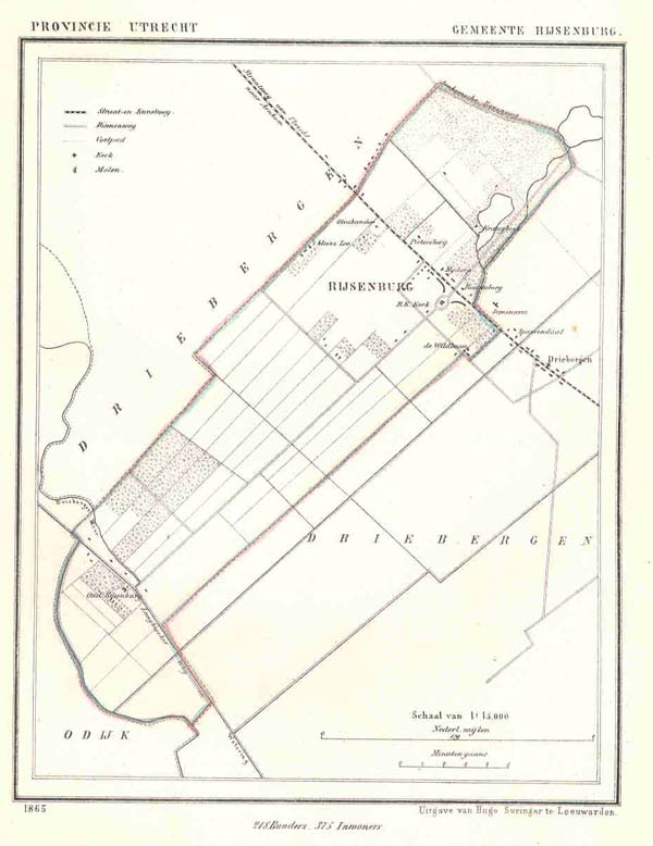 afbeelding van Kuyperkaart Gemeente Rijsenburg van Kuyper (Kuijper)