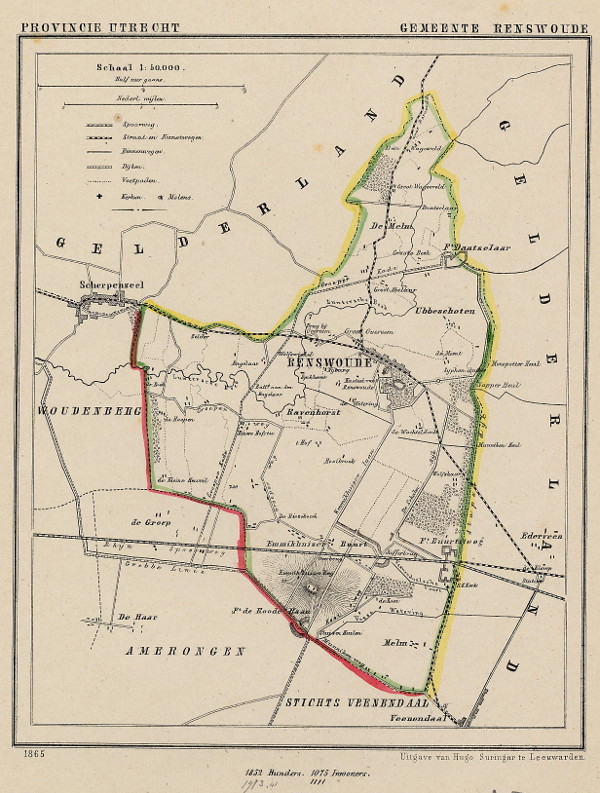 afbeelding van Kuyperkaart Gemeente Renswoude van Kuyper (Kuijper)