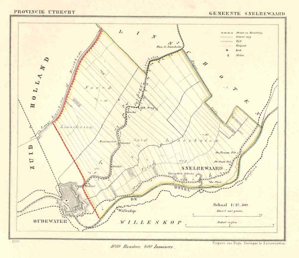 afbeelding van Kuyperkaart Gemeente Snelrewaard van Kuyper (Kuijper)