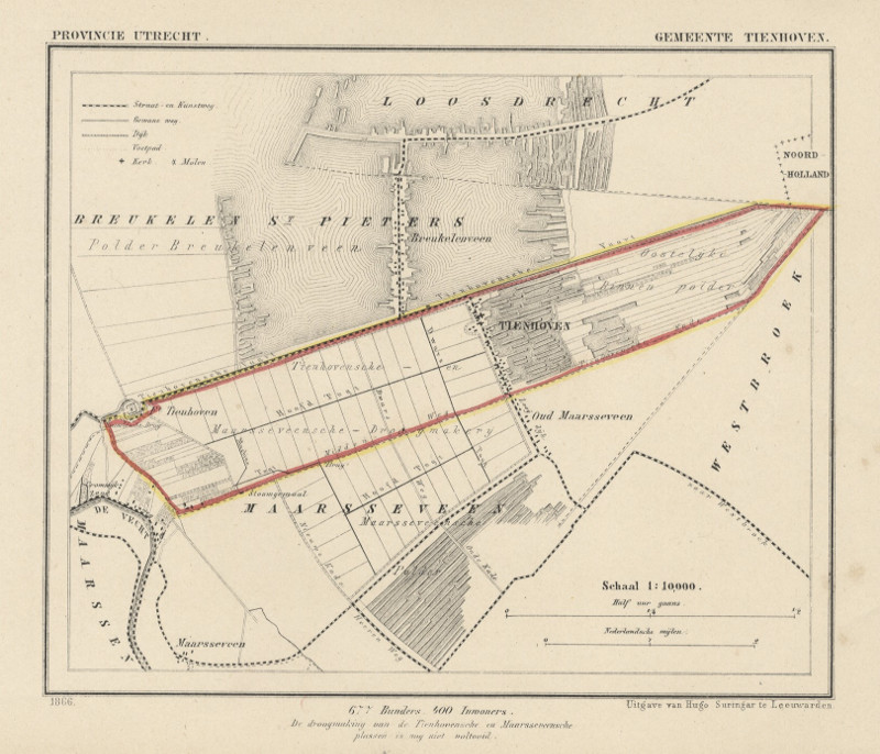 afbeelding van Kuyperkaart Gemeente Tienhoven van Kuyper (Kuijper)