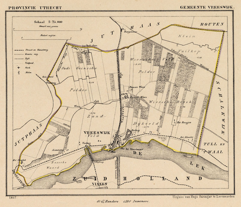 afbeelding van Kuyperkaart Gemeente Vreeswijk van Kuyper (Kuijper)