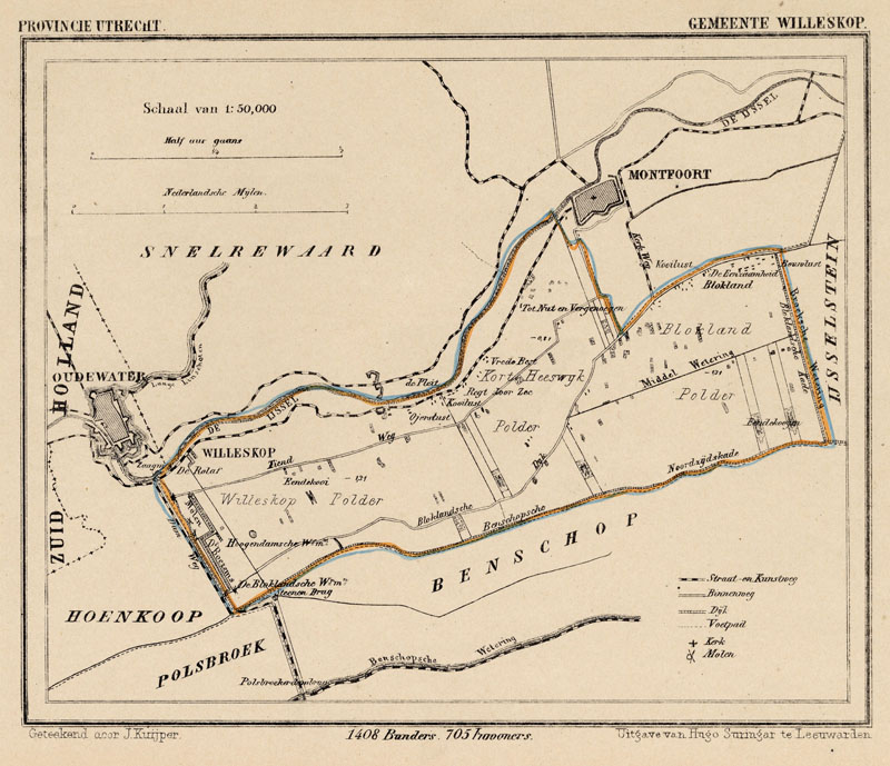 afbeelding van Kuyperkaart Gemeente Willeskop van Kuyper (Kuijper)