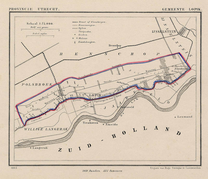 afbeelding van Kuyperkaart Gemeente Lopik van Kuyper (Kuijper)