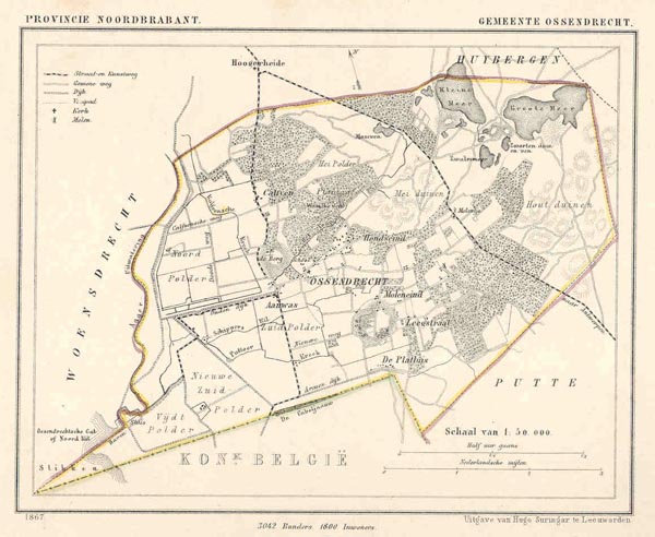 afbeelding van Kuyperkaart Gemeente Ossendrecht van Kuyper (Kuijper)