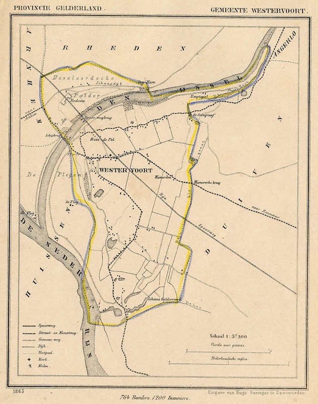 afbeelding van Kuyperkaart Westervoort van Kuyper (Kuijper)