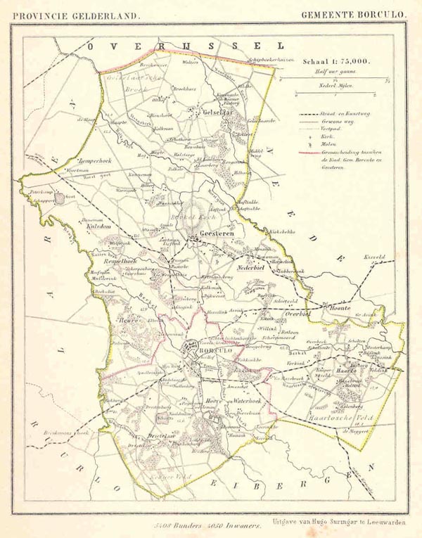afbeelding van Kuyperkaart Gemeente Borculo van Kuyper (Kuijper)