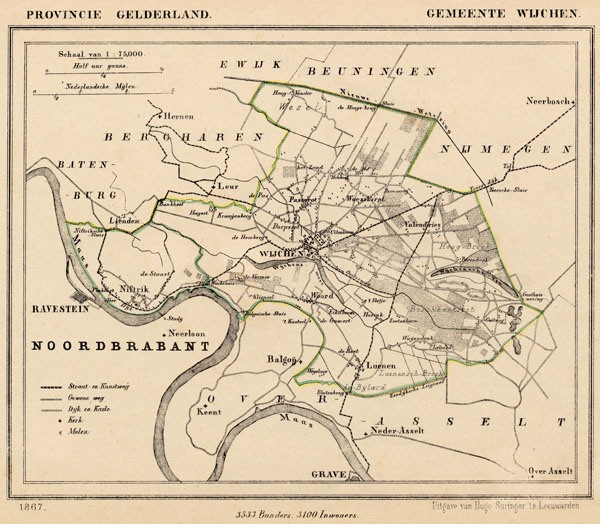 afbeelding van Kuyperkaart Wijchen van Kuyper (Kuijper)