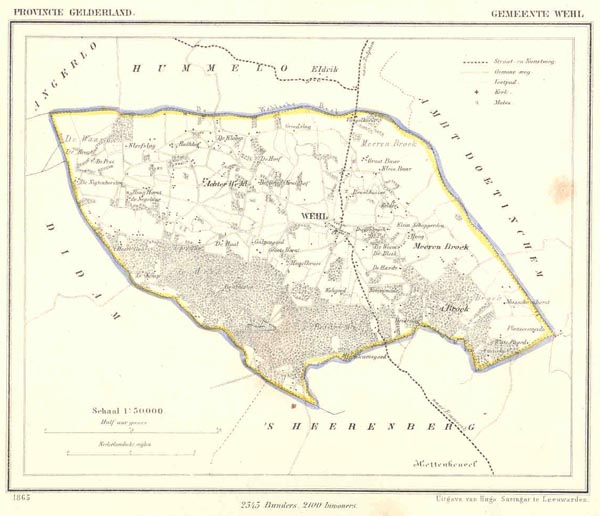 afbeelding van Kuyperkaart Gemeente Wehl van Kuyper (Kuijper)