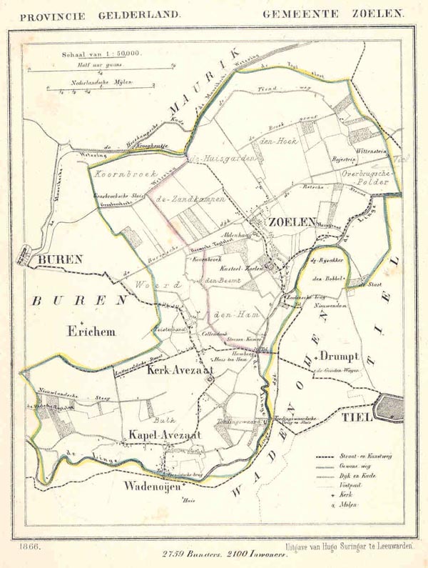 afbeelding van Kuyperkaart Gemeente Zoelen van Kuyper (Kuijper)