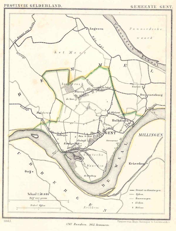 afbeelding van Kuyperkaart Gemeente Gent van Kuyper (Kuijper)