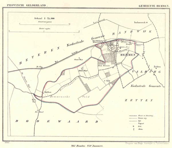 afbeelding van Kuyperkaart Gemeente Hemmen van Kuyper (Kuijper)