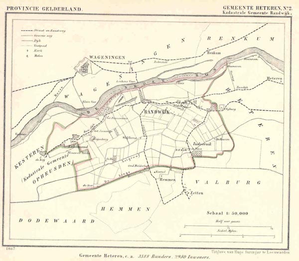 afbeelding van Kuyperkaart Gemeente Heteren No2 Kadastrale gemeente Randwijk van Kuyper (Kuijper)