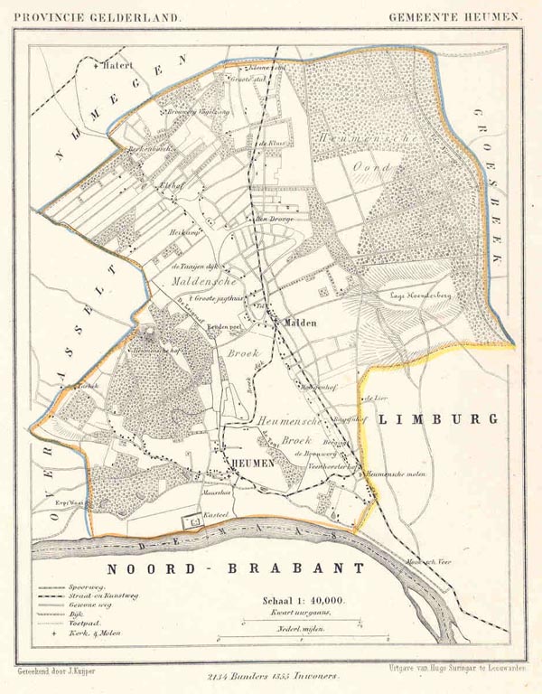 afbeelding van Kuyperkaart Gemeente Heumen van Kuyper (Kuijper)