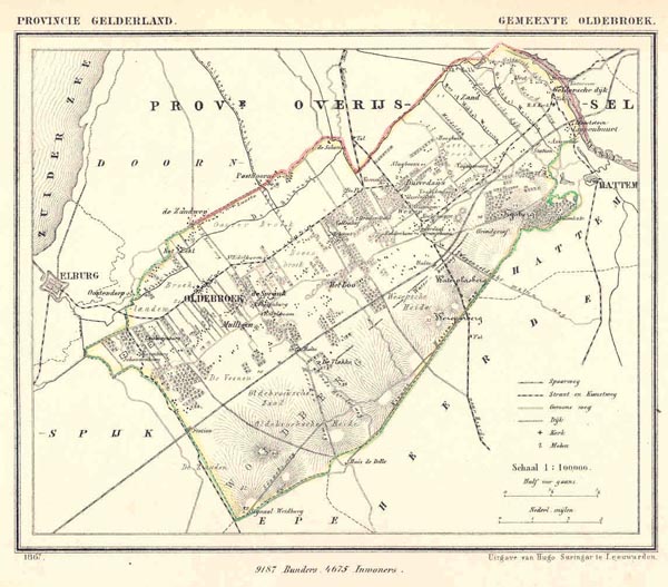 afbeelding van Kuyperkaart Gemeente Oldebroek van Kuyper (Kuijper)