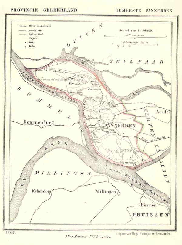 afbeelding van Kuyperkaart Gemeente Pannerden van Kuyper (Kuijper)