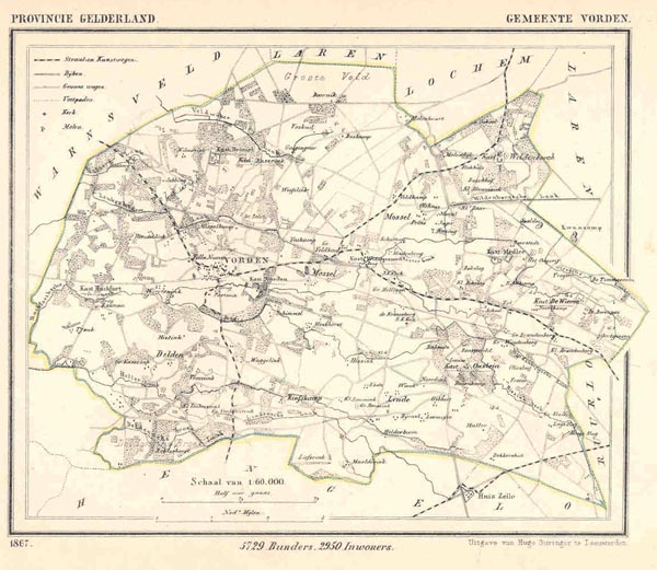 afbeelding van Kuyperkaart Gemeente Vorden van Kuyper (Kuijper)