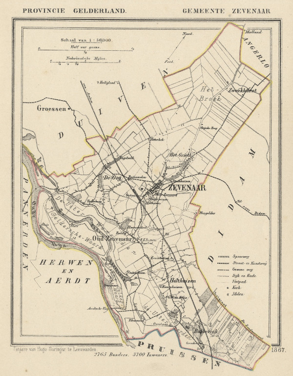 afbeelding van Kuyperkaart Zevenaar van Kuyper (Kuijper)