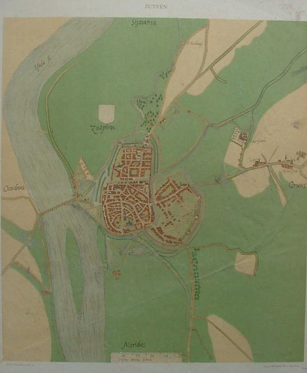 afbeelding van plattegrond Zutphen, Zutfen van Jacob van Deventer (Zutphen)