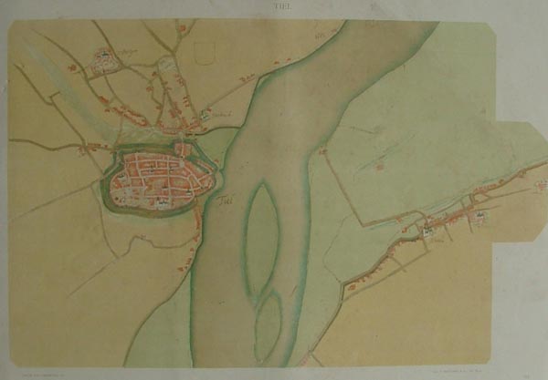 afbeelding van plattegrond Tiel van Jacob van Deventer (Tiel)