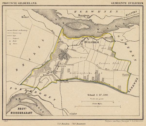 afbeelding van Kuyperkaart Zuilichem van Kuyper (Kuijper)