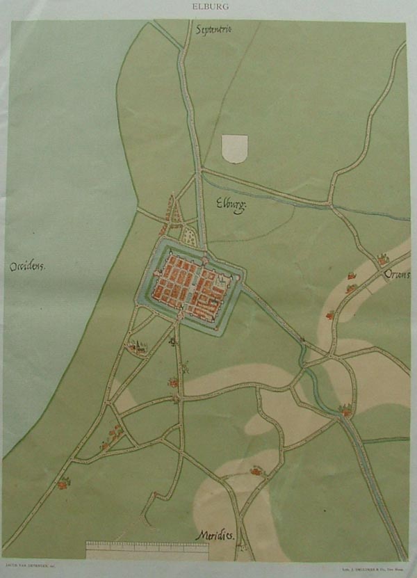 afbeelding van plattegrond Elburg van Jacob van Deventer (Elburg)